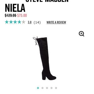 Steven Madden boots size 5 - black